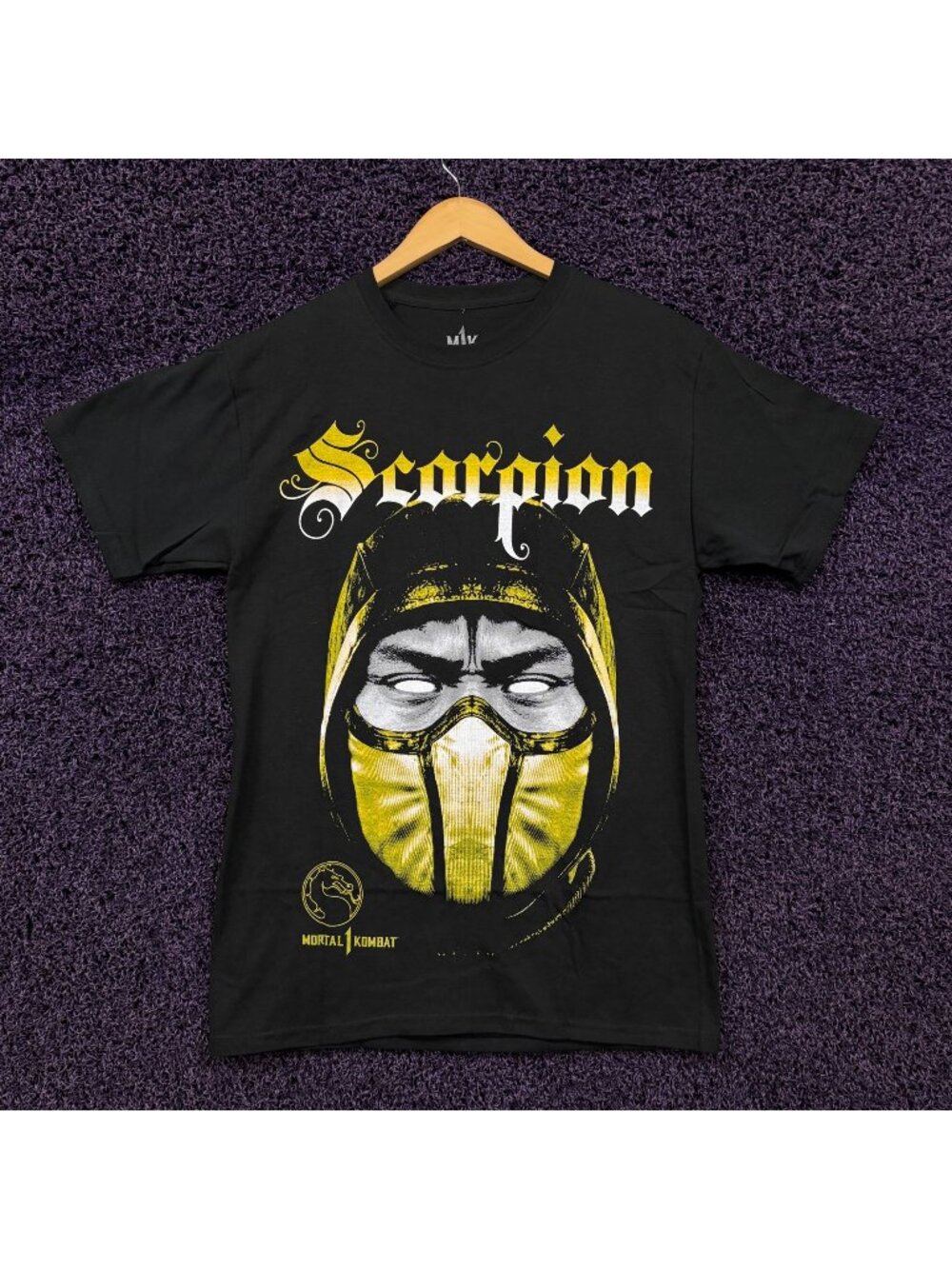 Mortal Kombat Scorpion Double Sided T-Shirt Size Medium